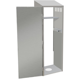 Janitorial Cabinet Stainless steel Single - CEFMSC263384418KD