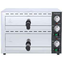 Commercial Double Deck Pizza Oven for 12" Pizzas 2.26kW 230V | CaterEq CEFP03A