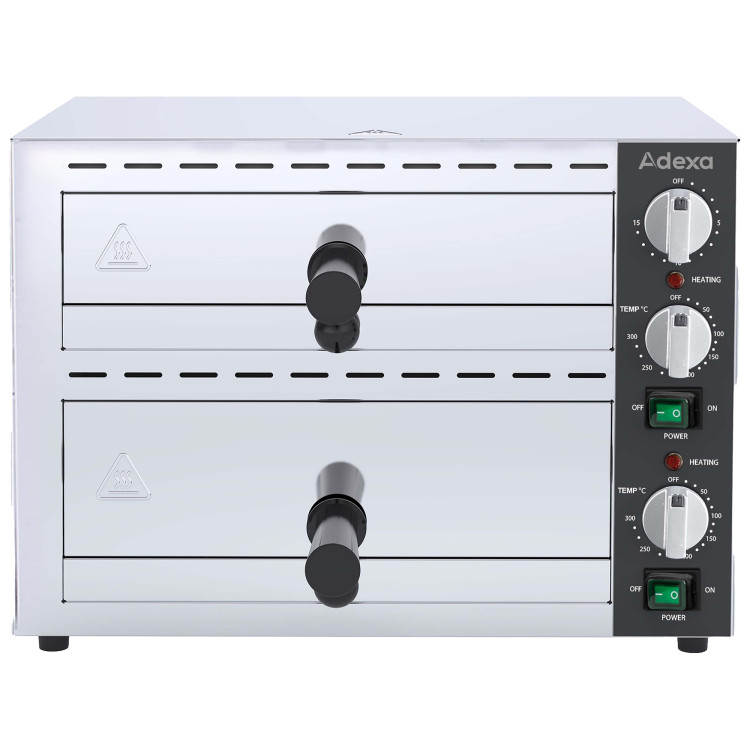 Commercial Double Deck Pizza Oven for 12" Pizzas 2.26kW 230V | CaterEq CEFP03A