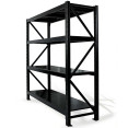 Long Span Warehouse Racking 1500x500x2000mm 4 Shelves Black| CaterEq CEFUJI408BLACK