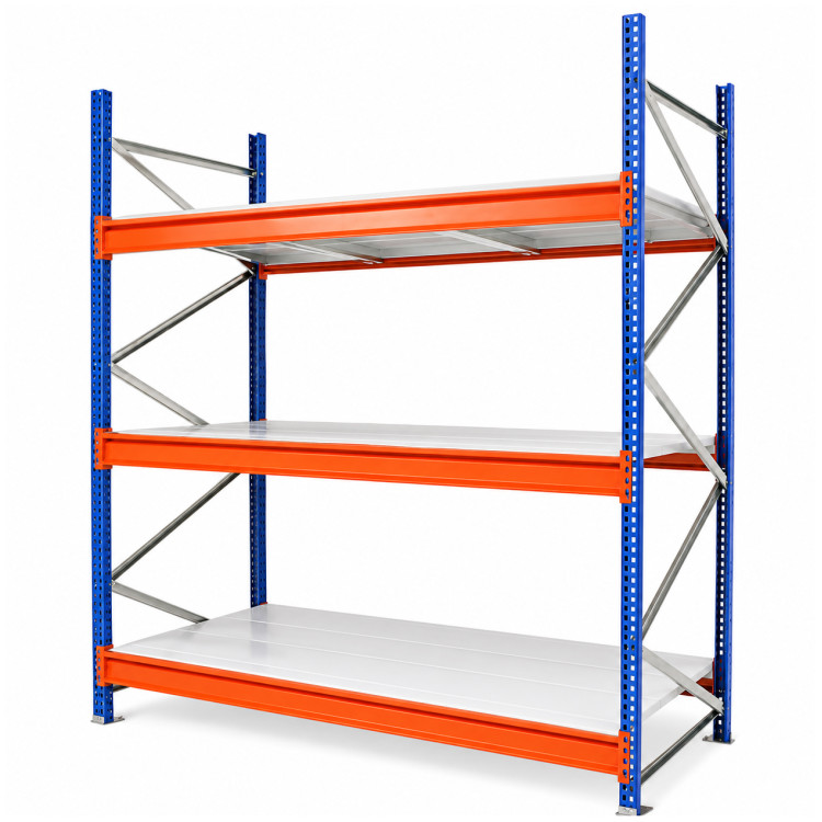 Heavy-Duty Commercial Longspan Shelving Unit 2000 x 900 x 2400mm 3 Tier 600kg Capacity | CaterEq CEFUJI812 Heavy-Duty Commercial Longspan Shelving Unit 2000 x 900 x 2400mm 3 Tier 600kg Capacity | CaterEq CEFUJI812