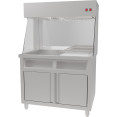 Commercial Electric Chip Scuttle & Warming Station with Cupboard 1000x700x1500mm | CaterEq CEFW1000 Commercial Electric Chip Scuttle & Warming Station with Cupboard 1000x700x1500mm | CaterEq CEFW1000