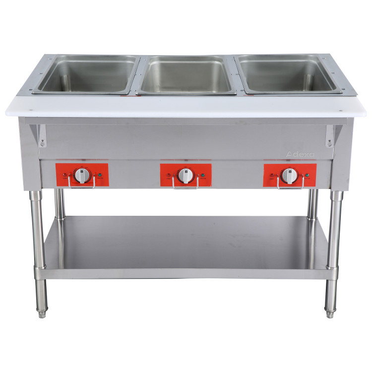 Commercial 3-Bay Dry Heated Food Warming Table for 3 x 1/1 GN Pans 230V | CaterEq CEFZ06C Commercial 3-Bay Dry Heated Food Warming Table for 3 x 1/1 GN Pans 230V | CaterEq CEFZ06C