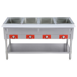 Commercial 4-Bay Dry Heated Food Warming Table for 4 x 1/1 GN Pans 230V | CaterEq CEFZ06D