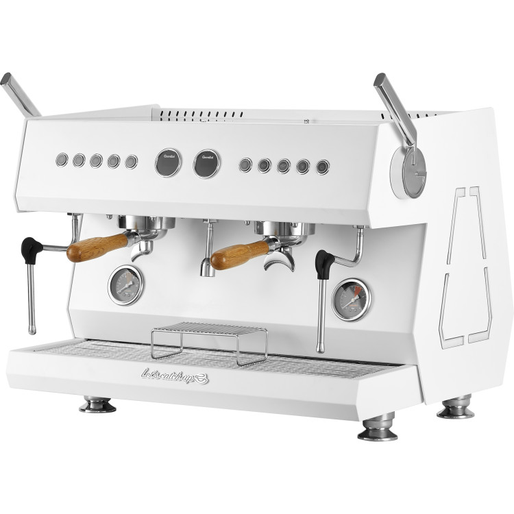 2 Group Premium Commercial Espresso Coffee Machine 678 × 528 × 550 mm White | CaterEq CELAFRANCO110