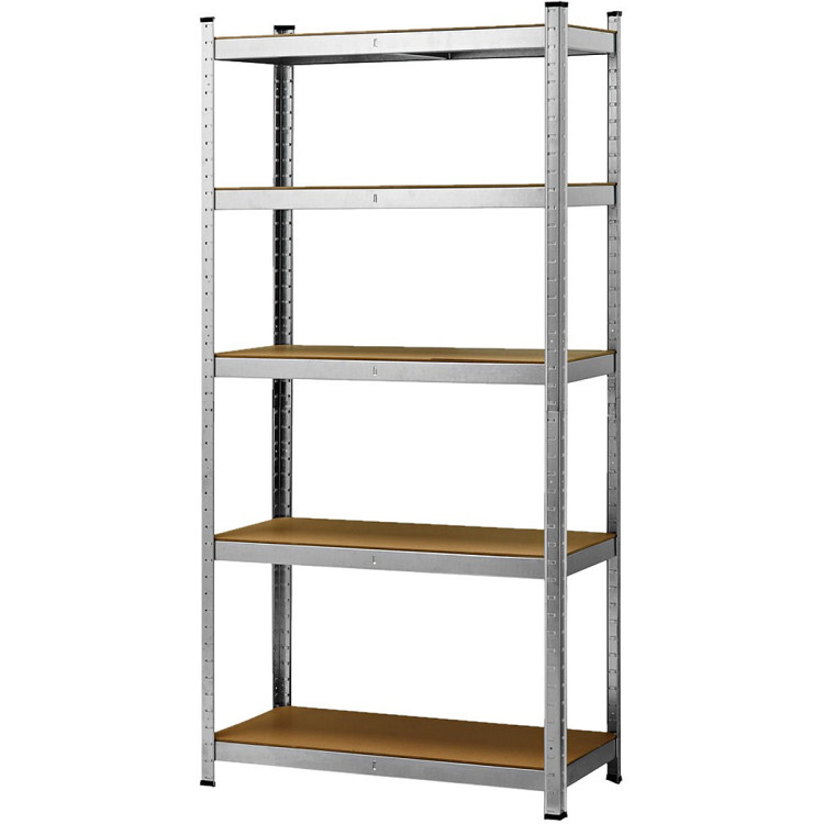 Garage Shelving Unit Medium duty 900x400x1800mm 5 shelves 175 kg/shelf Galvanized steel - CEG9040