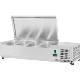 Refrigerated Servery Prep Top 1200mm 4xGN1/3 Depth 380mm Stainless steel lid - CEGA512 Refrigerated Servery Prep Top 1200mm 4xGN1/3 Depth 380mm Stainless steel lid - CEGA512