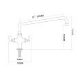 Commercial Single Hole Deck Mount Faucet with 10" Swing Nozzle Chrome Plated Brass | CaterEq CEGD3610 Commercial Single Hole Deck Mount Faucet with 10" Swing Nozzle Chrome Plated Brass | CaterEq CEGD3610