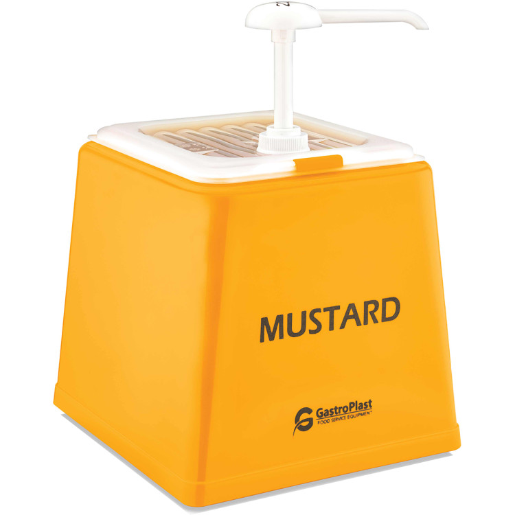 Mustard Pump Dispenser Stand 1x2.5 litre pump Plastic - CEGDH01