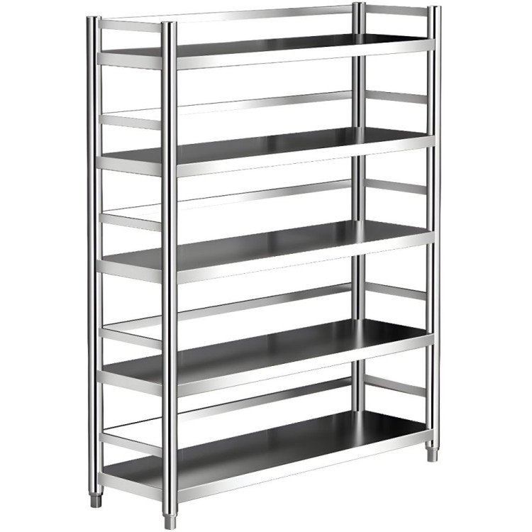 Commercial Shelving Unit 5 Shelves Stainless Steel 1000x400x1810mm | CaterEq CEGEW14 Commercial Shelving Unit 5 Shelves Stainless Steel 1000x400x1810mm | CaterEq CEGEW14