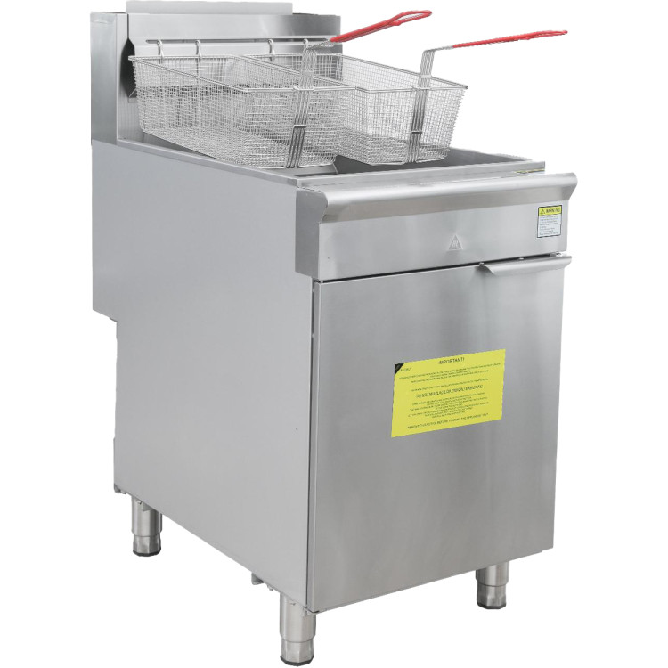 Professional Free Standing Gas Fryer Single Tank 44.0L 533x868x1145mm | CaterEq CEGF5 Professional Free Standing Gas Fryer Single Tank 44.0L 533x868x1145mm | CaterEq CEGF5