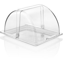 Polycarbonate Roll-up Dome Cover for GN1/2 Tray Clear - CEGFM12