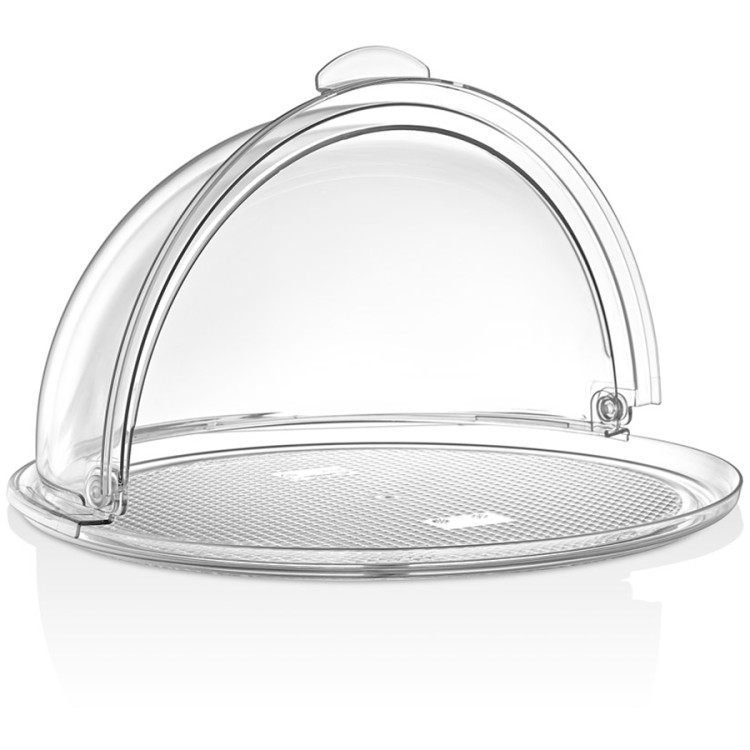 Polycarbonate Roll-up Dome Cover for Round Tray Ø390mm Clear - CEGFM13