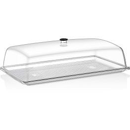 Polycarbonate Gastronorm Tray with Dome Cover GN1/1 Depth 20mm  - CEGFT11-GF11 Polycarbonate Gastronorm Tray with Dome Cover GN1/1 Depth 20mm  - CEGFT11-GF11