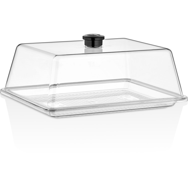 Polycarbonate Tray with Dome Cover 210x270mm Clear - CEGFT16-GF16