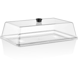 Polycarbonate Tray with Dome cover 410x260mm Clear - CEGFT17-GF17 Polycarbonate Tray with Dome cover 410x260mm Clear - CEGFT17-GF17