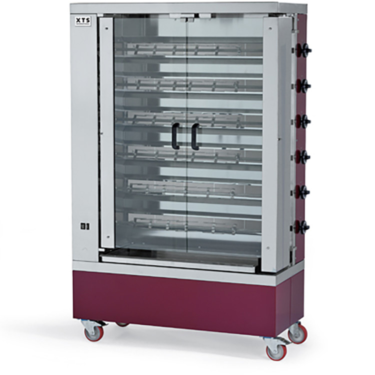 Commercial Vertical Chicken Rotisserie Gas Oven 24-30 chickens - CEGG6S