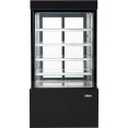 Cake Display Straight front 1800x740x1900mm 4 shelves Black - CEGN1800SMBLACK