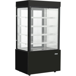 Cake Display Straight front 1800x740x1900mm 4 shelves Black - CEGN1800SMBLACK