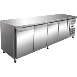Commercial Freezer counter Ventilated 4 doors Depth 700mm - CETHP4100BT