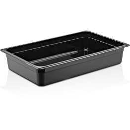 Polycarbonate Gastronorm Pan GN1/1 Depth 100mm Black 12 litres - CEGNP11100B