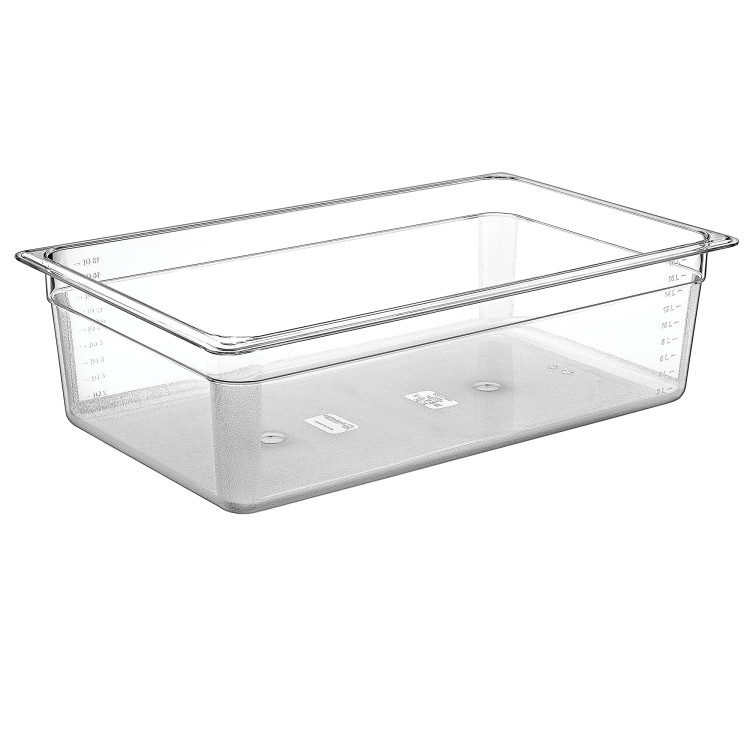 Polycarbonate Gastronorm Pan GN1/1 Depth 150mm - CEGNP11150