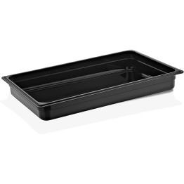 Polycarbonate Gastronorm Pan GN1/1 Depth 65mm Black 6 litres - CEGNP1165B
