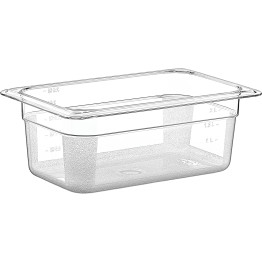 Polycarbonate Gastronorm Pan GN1/4 Depth 100mm 2 litres - CEGNP14100