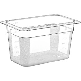 Polycarbonate Gastronorm Pan GN1/4 Depth 150mm - CEGNP14150
