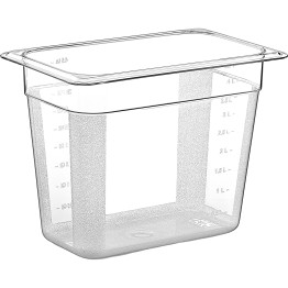 Polycarbonate Gastronorm Pan GN1/4 Depth 200mm - CEGNP14200