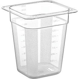 Polycarbonate Gastronorm Pan GN1/6 Depth 200mm - CEGNP16200
