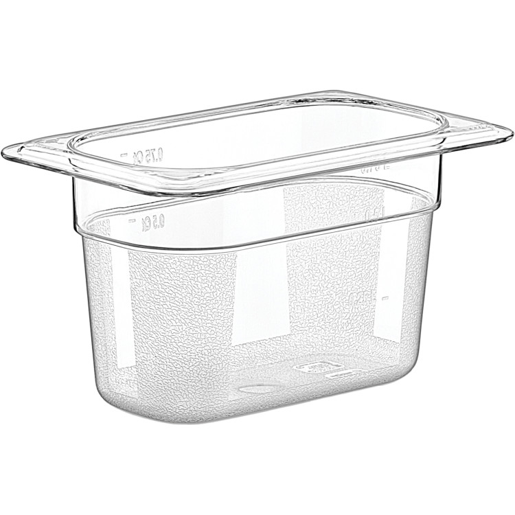Polycarbonate Gastronorm Pan GN1/9 Depth 100mm - CEGNP19100