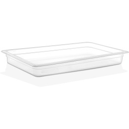 Polypropylene Gastronorm Pan GN1/1 Depth 65mm Clear 6 litres - CEGNPP1165