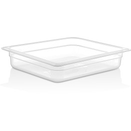 Polypropylene Gastronorm Pan GN1/2 Depth 65mm Clear 3 litres - CEGNPP1265