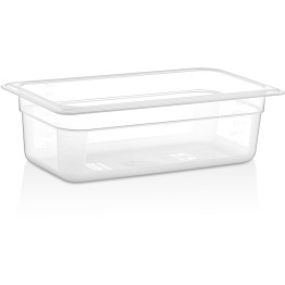Polypropylene Gastronorm Pan GN1/3 Depth 100mm Clear 3 litres - CEGNPP13100