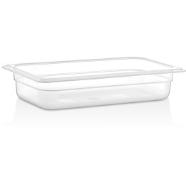 Polypropylene Gastronorm Pan GN1/3 Depth 65mm Clear 2 litres - CEGNPP1365