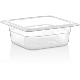 Polypropylene Gastronorm Pan GN1/6 Depth 65mm Clear 0.75 litres - CEGNPP1665