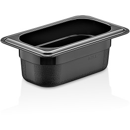 Polypropylene Gastronorm Pan GN1/9 Depth 65mm Black - CEGNPP1965B