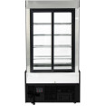 Cake counter 1000x740x1900mm 4 shelves LED Black - CEGN1000SMBLACK