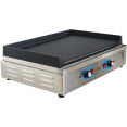 Professional Grill Electric 2 zones 4.6kW Ribbed Cast iron top - CEGP7050EW
