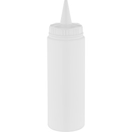 Squeeze Sauce Bottle 250ml/9oz White - CEGPS250W