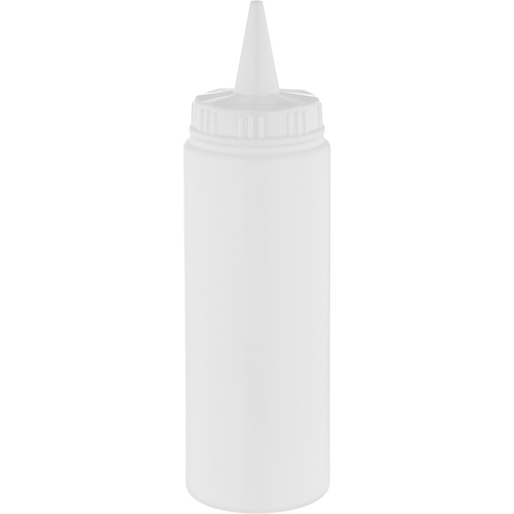 Squeeze Sauce Bottle 250ml/9oz White - CEGPS250W