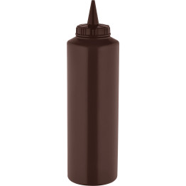 Squeeze Sauce Bottle 500ml/18oz Brown - CEGPS500BR