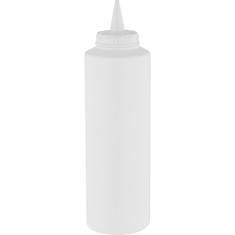Squeeze Sauce Bottle 500ml/18oz White - CEGPS500W