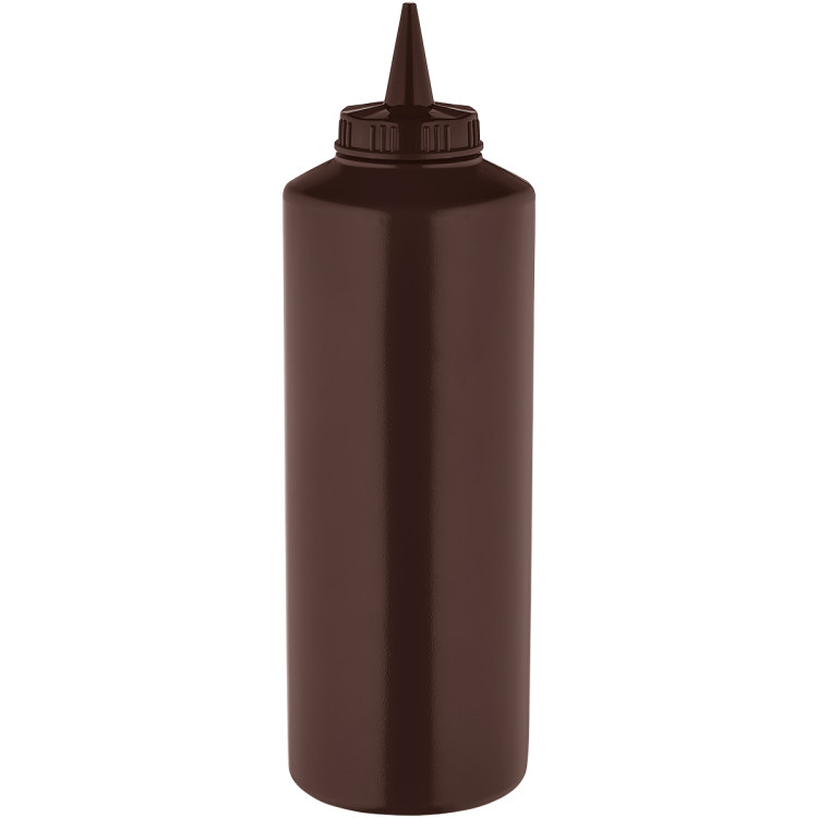 Squeeze Sauce Bottle 750ml/27oz Brown - CEGPS750BR