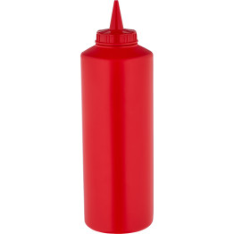 Squeeze Sauce Bottle 750ml/27oz Red - CEGPS750R