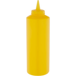 Squeeze Sauce Bottle 750ml/27oz Yellow - CEGPS750Y
