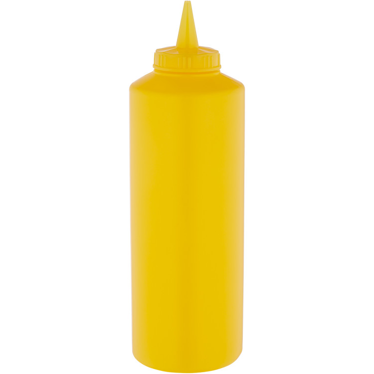 Squeeze Sauce Bottle 750ml/27oz Yellow - CEGPS750Y