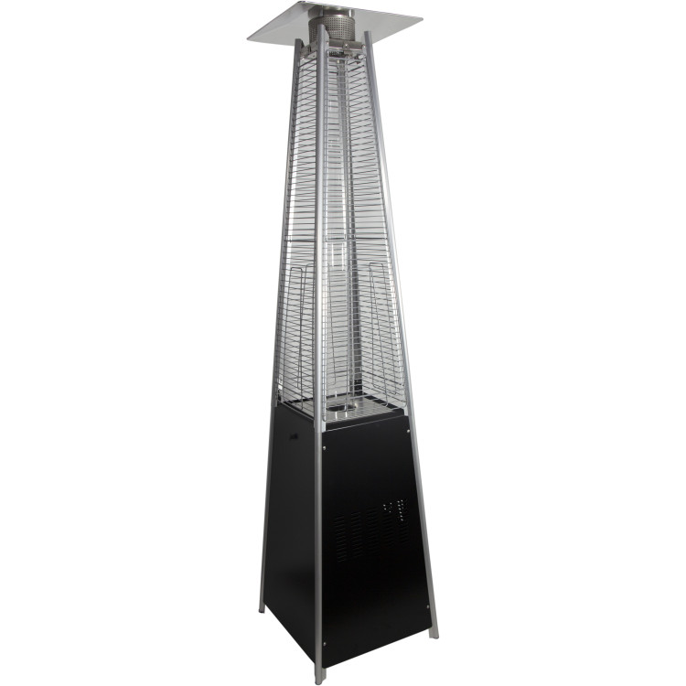 Glass Tube Pyramid Patio Heater Gas Black - CEGPT26