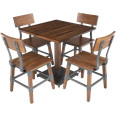 Rustic Style Dining Chair Antique Walnut - CEGSW0236